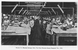 FIGURE 14. Physical therapy clinic, Fort Sam Houston Station Hospital, Tex., 1918.