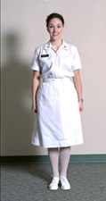 1990s to 2000 white duty dress uniform; click to enlarge