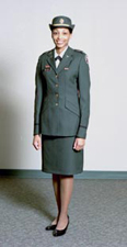 female Class A skirt uniform; click to enlarge