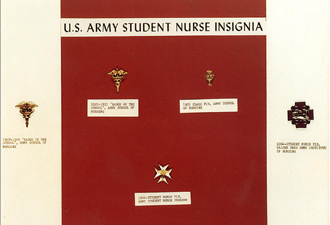 student nurse program insignia; click to enlarge