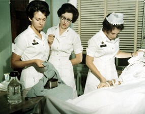 clinical nursing scene; click to enlarge