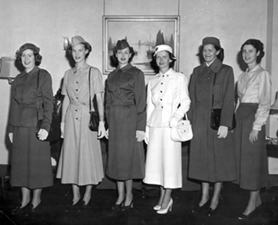 various uniforms from the 1950s to 1980s; click to enlarge
