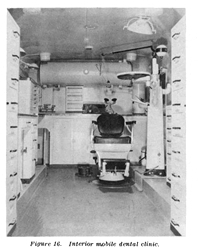 Interior mobile dental clinic