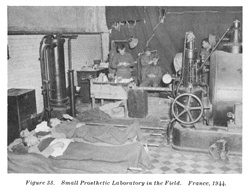 Small Prosthetic Laboratory in the Field, France, 1944