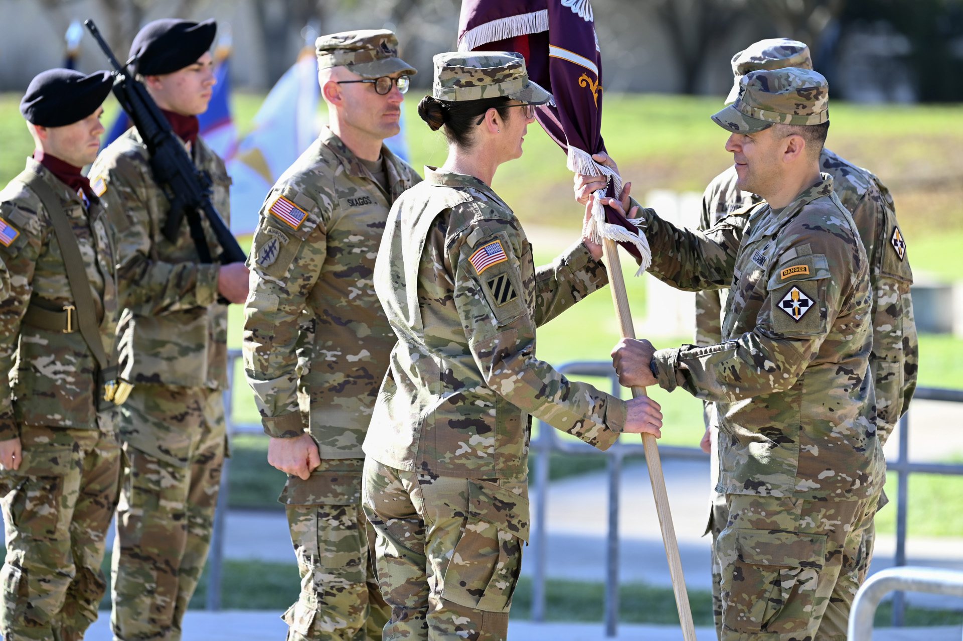 188th Medical Battalion change of command ceremony